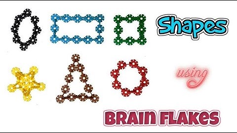 How to build different Shapes using Brain Flakes | Shapes to Learn for kids