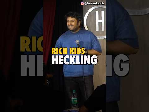 Ameer Bacchon ko bole toh bole kya🤭 #richkids #hecklers #standupcomedian