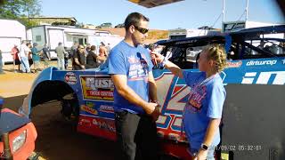 Riley interviews World of Outlaws driver Josh Richards at Cherokee Speedway 2021