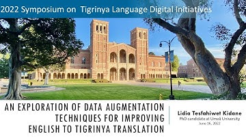 An Exploration of Data Augmentation Techniques for Improving ... Tigrinya Translation - Lidia Kidane