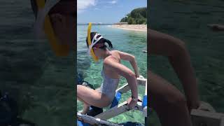 My guest from china freediving in balicasag panglao bohol🏝️🌊🤿 #freediver