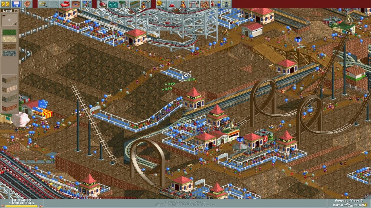 Roller Coaster Tycoon — Millennium Mines Completed | Level Up With Emre