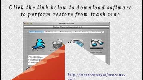 Easy Steps To Perfrom Restore From Trash Mac