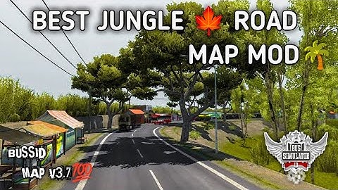 Best Jungle 🍁 Map Mod For Bus simulator Indonesia// Bussid Map Mod V3.7 #junglemap #mapmod #forest🍁