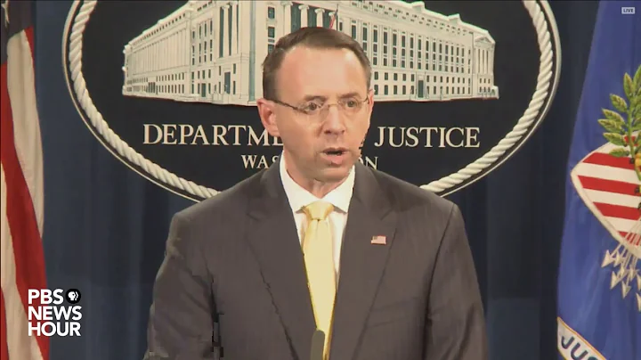 WATCH: Deputy AG Rosenstein discusses indictment o...