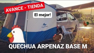 ⛺ LA MEJOR TIENDA AVANCE PARA FURGONETA CAMPER, CAMPING, CARAVANA Quechua Arpenaz M (Menos de 100€)
