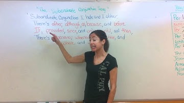 SUBORDINATE CONJUNCTIONS PART 1