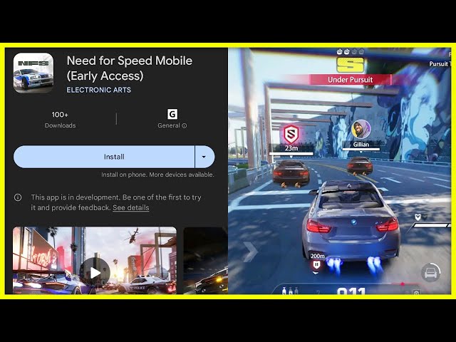 Need For Speed Mobile Is In Early Access, But Is It Available In