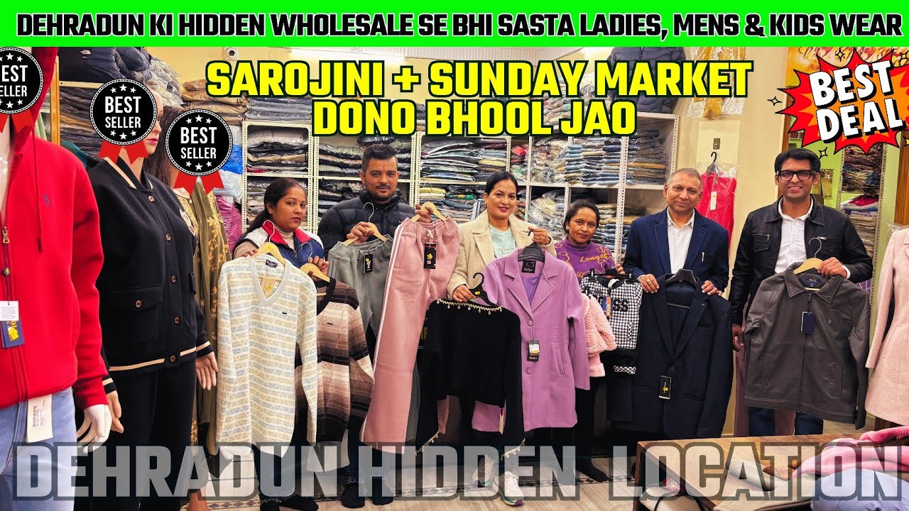 Dehradun Ki Sabse Sasti Hidden Market Revealed 😱| Sarojini Bhool Jao 😱| Ladies-Mens-Kids Wear Loot🔥