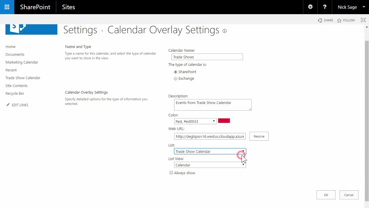 How to overlay multiple SharePoint calendars