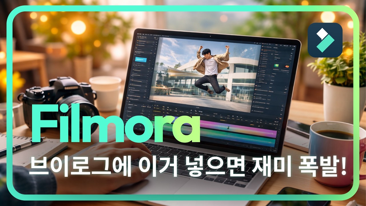브이로그에 이거 넣으면 재미 폭팔!✨ 점핑 효과 튜토리얼  | 필모라 Wondershare Filmora
