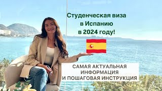 СТУДЕНЧЕСКАЯ ВИЗА В ИСПАНИЮ В 2024 ГОДУ! Самая актуальная информация и пошаговая инструкция!