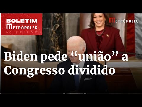 Em discurso no Capitólio, Biden pede “união” a Congresso dividido | Boletim Metrópoles 1º