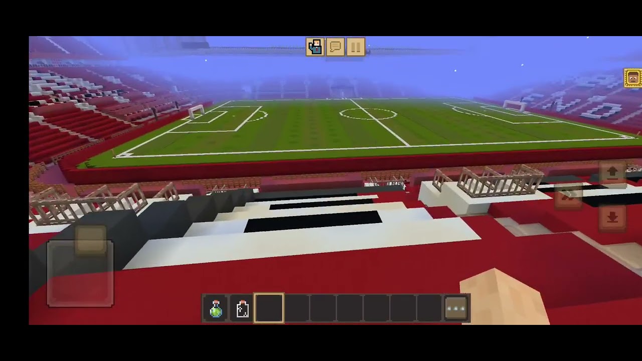 Estadio old Trafford en Minecraft ⚪🔴👹