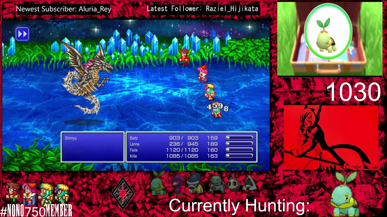 Final Fantasy V: Four Job Fiesta Shinryu Kill.