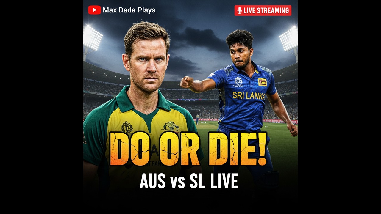 🔴 LIVE: AUS vs SL | T20 World Cup 2026 | Australia vs Sri Lanka Live Score & Commentary
