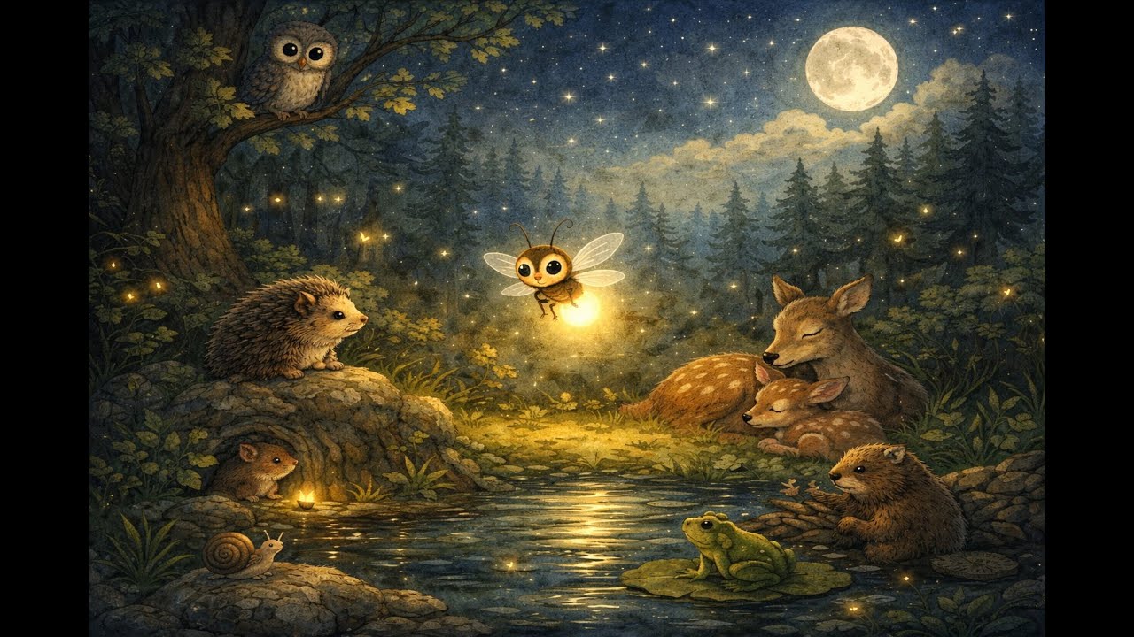 🌟 Świetlik, który zapalał noc |  Spokojna bajka na dobranoc | Bajka do słuchania dla dzieci