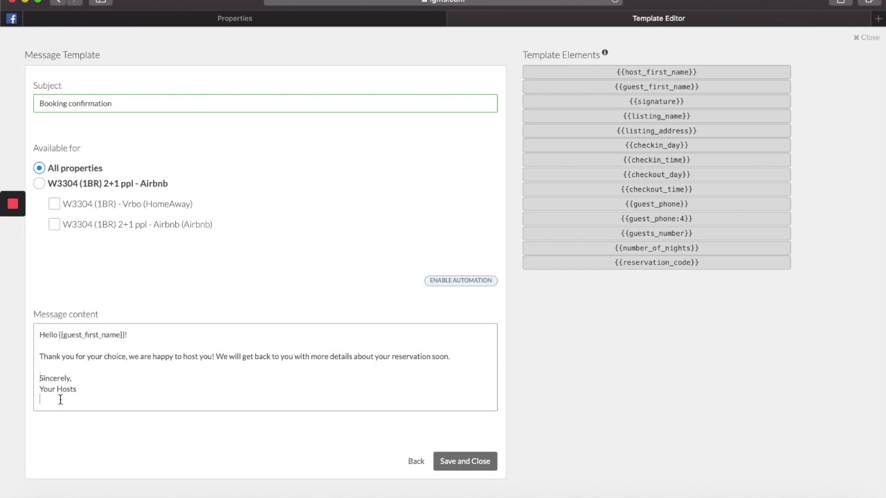Onboarding Step 1 – Automate Guest Communication