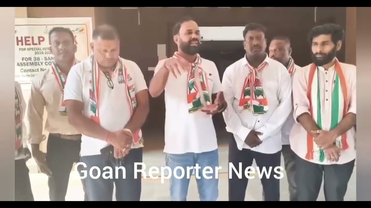 Goan Reporter::Congress ZP Candidate from Sanvordem files nomination form for ZP elections