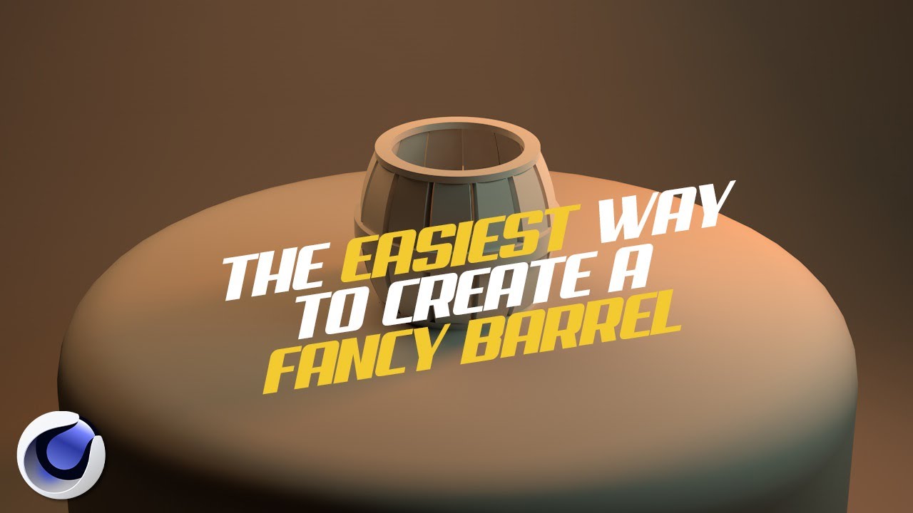 THE EASIEST WAY TO CREATE A FANCY BARREL | CINEMA 4D R20 | TUTORIAL