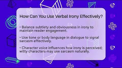 How Can You Use Verbal Irony Effectively? - The Prose Path