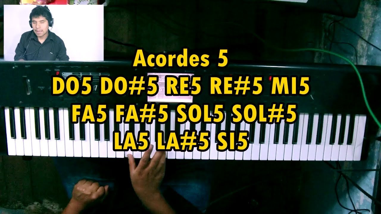 ACORDES 5 (Quintas) Teclado - YouTube