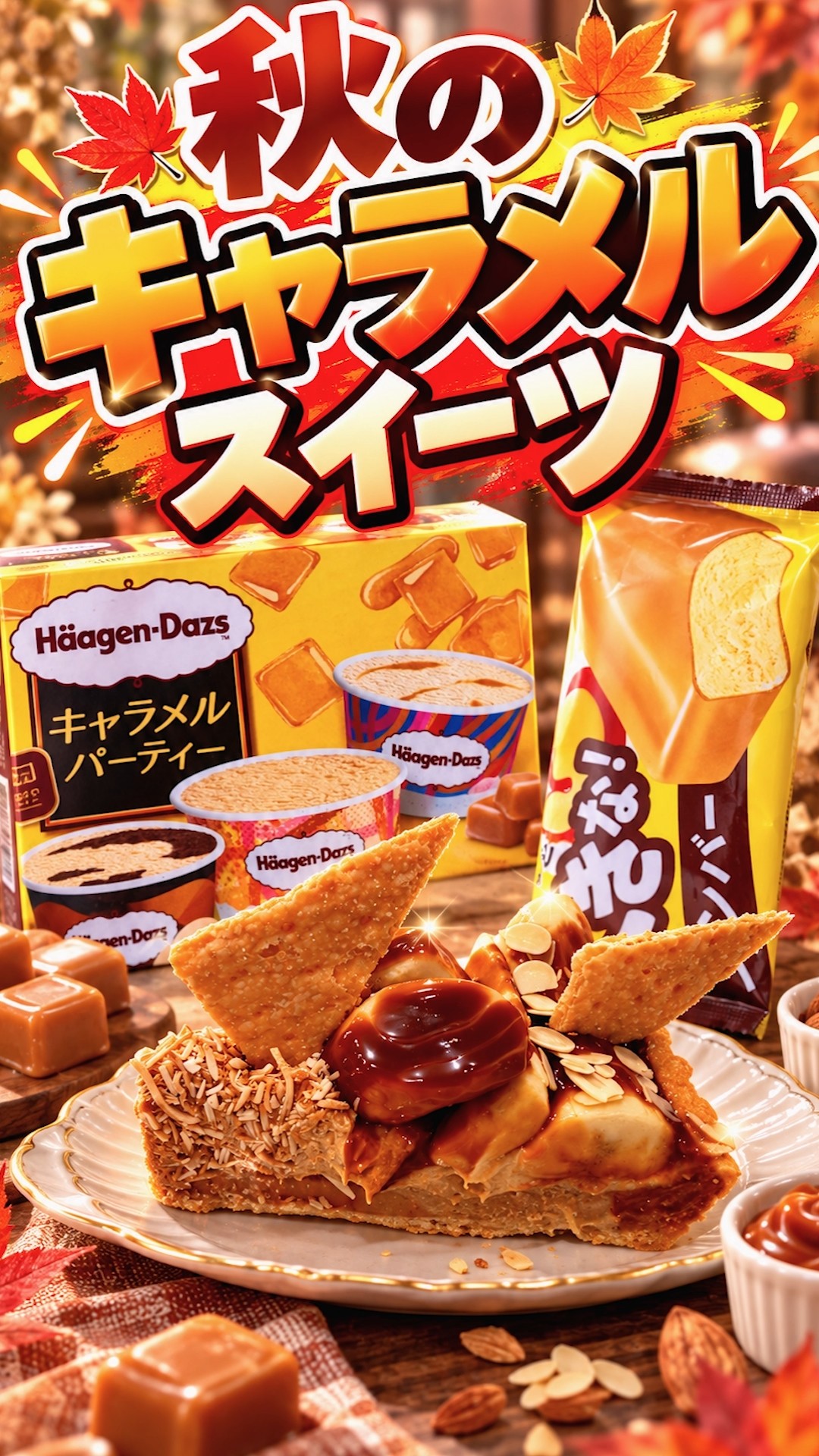 秋色の【キャラメル】スイーツ色々食べてみたら〜ヤバいのあった