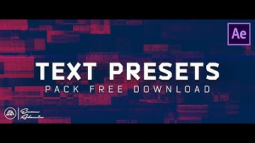 Glitch Text Animation Presets Pack FREE Download For After Effects (Tutorial)