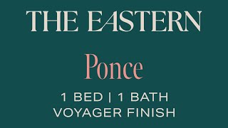 Ponce | 1 Bedroom, 1 Bath Floorplan | Voyager Finish Package | The Eastern Apartments