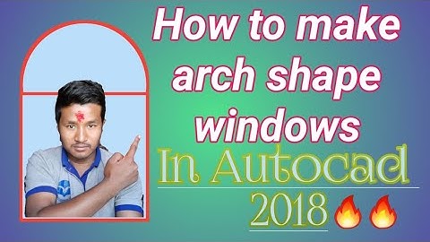 How to make arch shape window in autocad||How to create🔥3D arch shape windows 🔥 in autocad software|