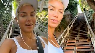 Eddie Murphy's 58 Year Old Ex-Wife Nicole Murphy Takes On The Santa Monica Stairs! 🚶🏾‍♀️
