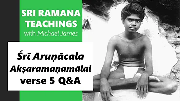 2022-05-28b Ramana Foundation UK: Michael answers questions on Śrī Aruṇācala Akṣaramaṇamālai verse 5