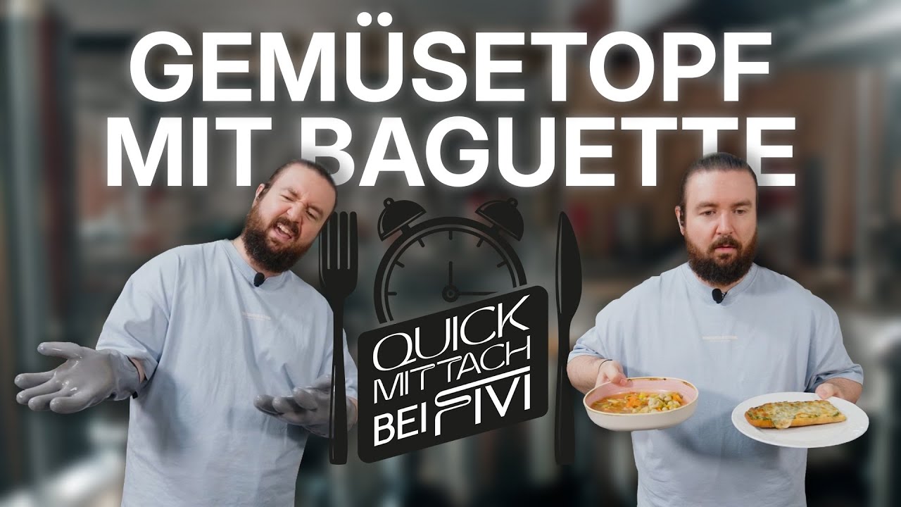 GEMÜSEEINTOPF mit STURMWAFFEL 🥘 | FIVI QUICK MITTACH