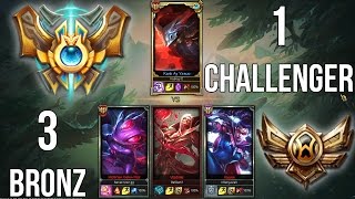 1 CHALLENGER YASUO vs 3 BRONZ!! KİM ALIR?? League of Legends