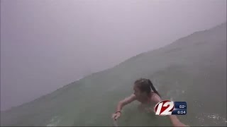 Rip current rescue caught on camera at Nantucket beach