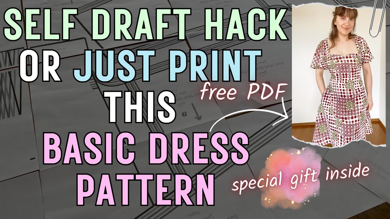Free Printable Long Dress Pattern How to Draft Make and Hack Your Own ...
