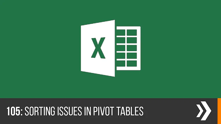 Pivot Table Sorting issues