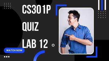 Cs301p Quiz Lab 12 spring 2022