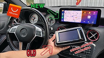 Install CarPlay Android GPS Navi Mercedes Benz w176 2012 - 2018 Multimédia Bluetooth ( AliExpres )