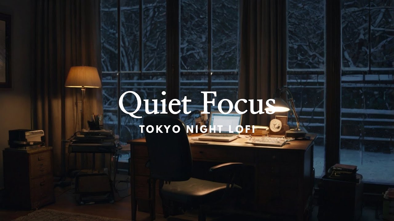 1 Hour Calm Focus Lofi – Background Music for Quiet Work & Study