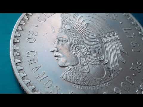 Moneda De 5 PESOS 1947 PLATA LEY 0.900 (((MÉXICO)))