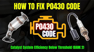 How to Fix P0430 Code || Catalyst System Efficiency Below Threshold (Bank 2) ||