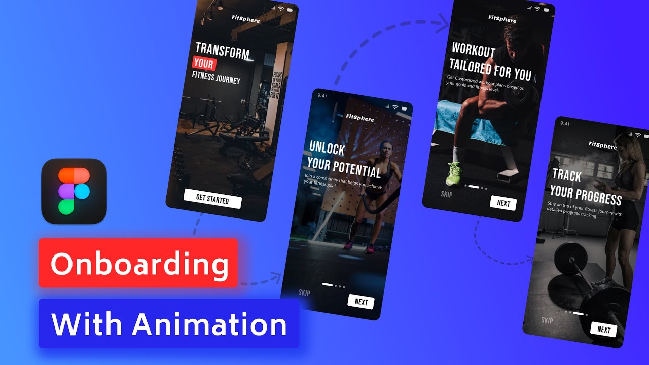 Figma Onboarding UI Design Tutorial | Create Stunning App Interfaces ...