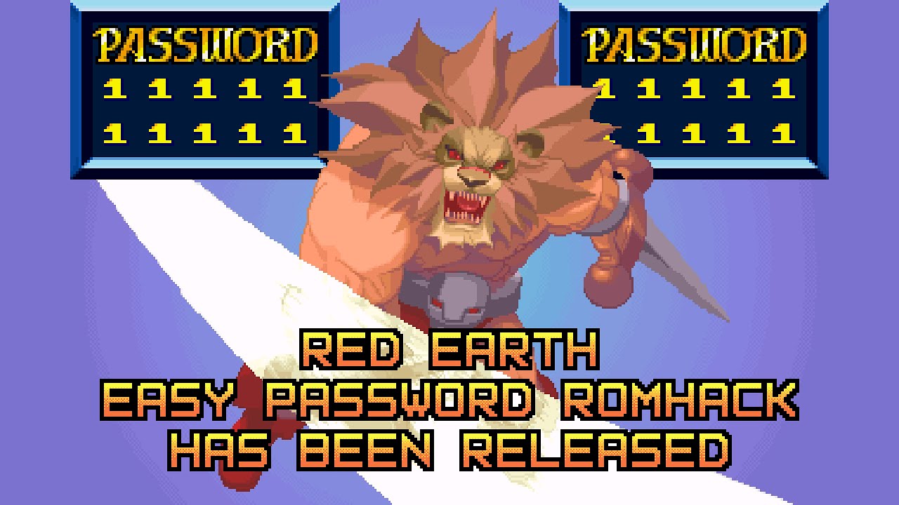 RED EARTH EASY PASSWORD ROMHACK RELEASED!