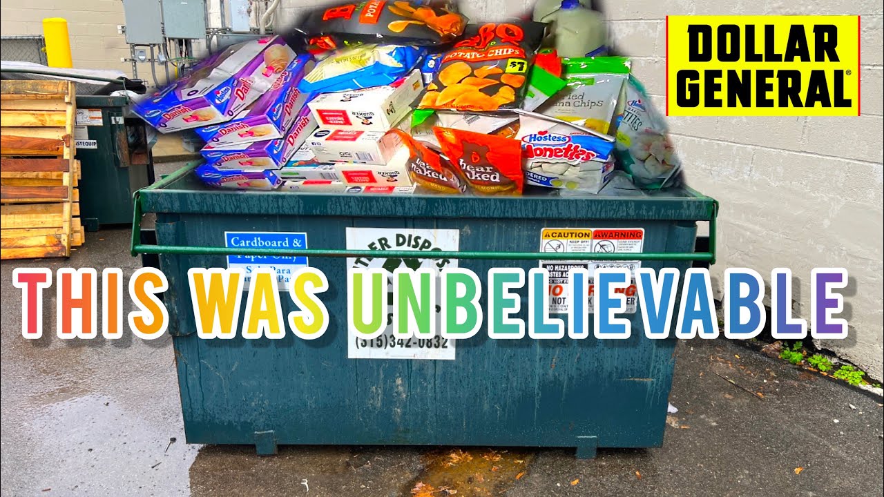 DUMPSTER DIVING HUGE DOLLAR GENERAL HAUL YouTube