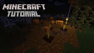 How to build a Halloween Pumpkin Patch in Minecraft | Tutorial