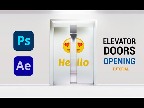 Elevator Doors Opening After Effects Tutorial - Free project درس افكر افكت - الملف مجانا