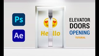 Elevator Doors Opening After Effects Tutorial - Free project درس افكر افكت - الملف مجانا
