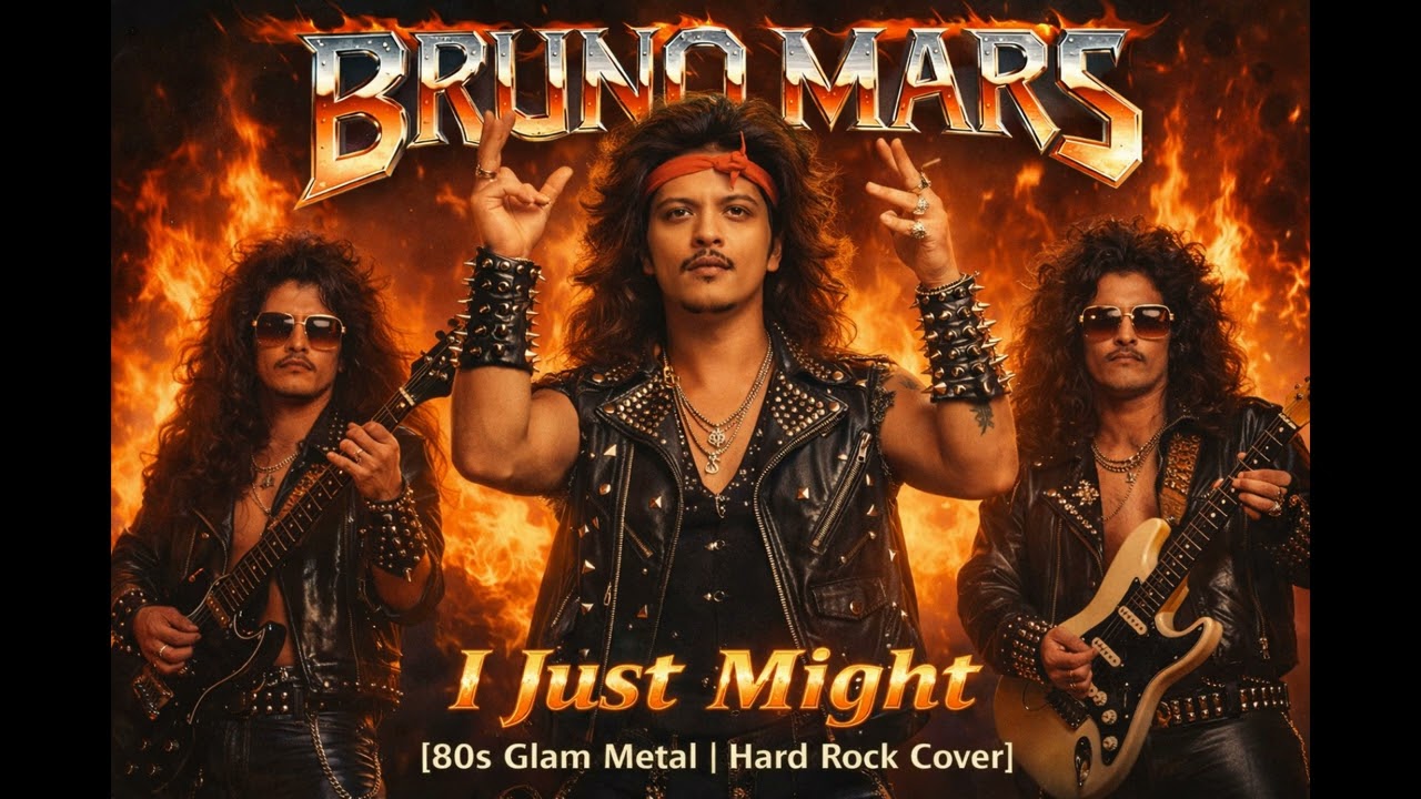 Bruno Mars - I Just Might [80s Glam Metal | Hard Rock AI Cover]