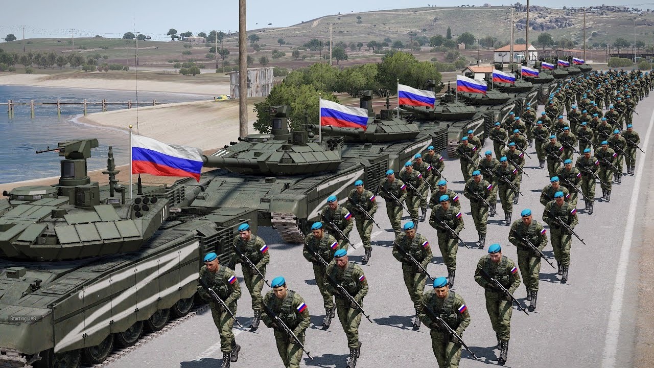 Crimea is on fire, Russians are fleeing en masse to Moscow. Arma 3.